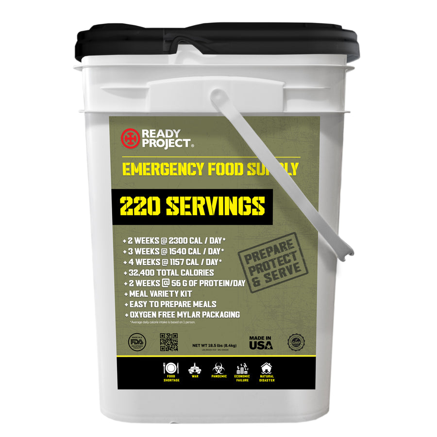 Ready Project® 220 Serving Emergency Food Supply Kit